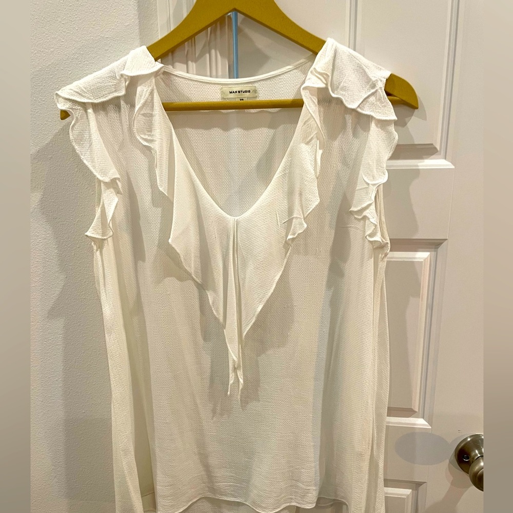 MAX STUDIO XS CREAM BLOUSE